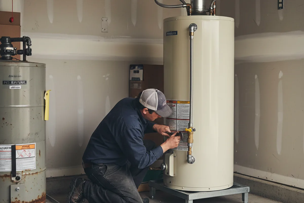 Water heater and shutoff valve replacement in North Liberty